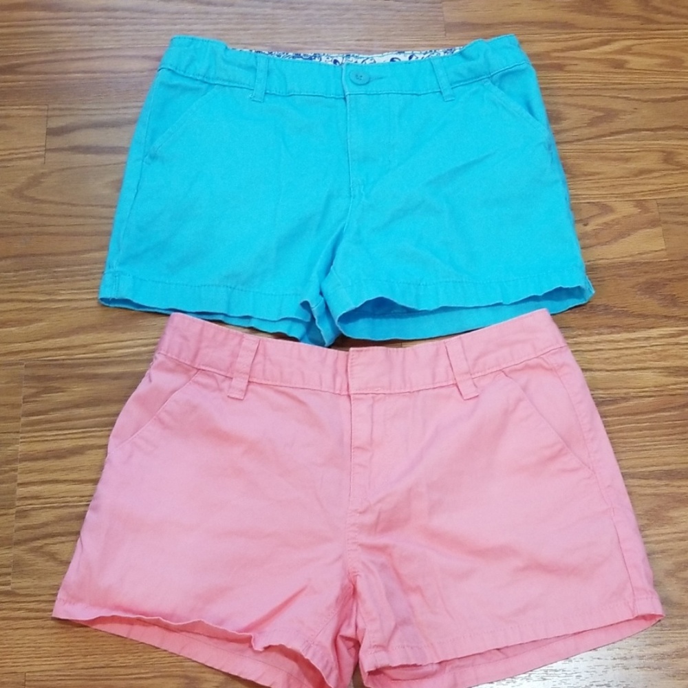 Girls size 12 shorts bundle pink blue Old Navy